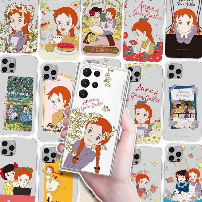 빨간머리앤 캐릭터 클리어 실리콘 투명 젤리 케이스