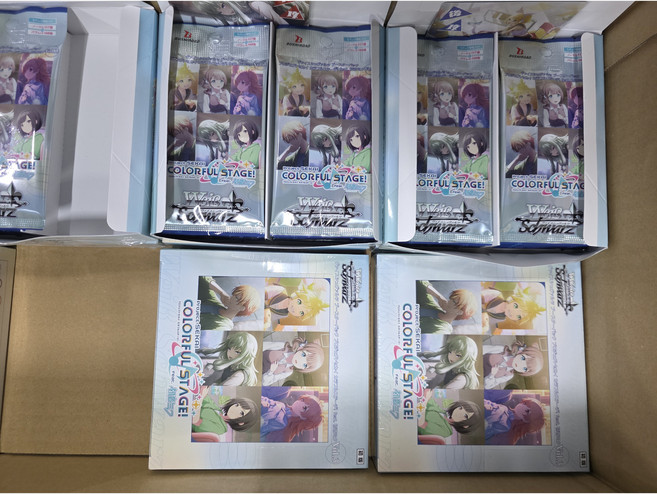 미개봉 프로젝트 세카이 컬러풀 스테이지 feat 하츠네 미쿠 ver3 일본판 부스터 팩 바이스 슈발츠 TCG