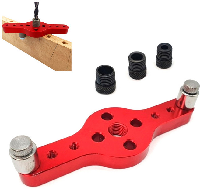 아이베란다 목공 드릴가이드 도웰링 두께 타공 지그, 1개