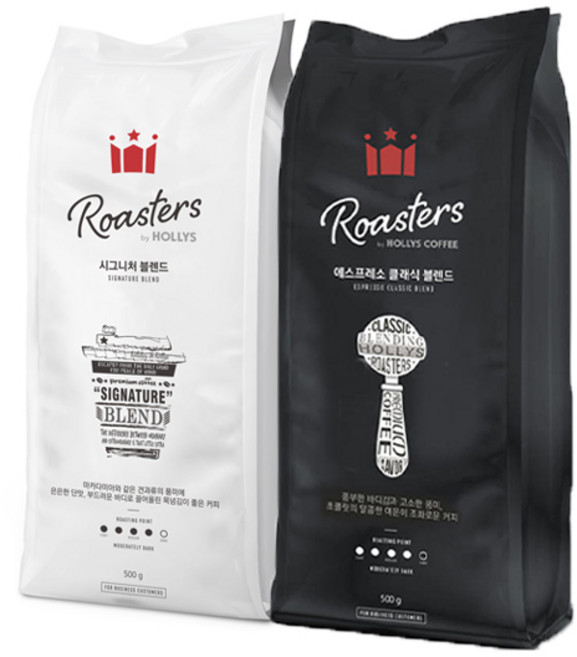 [할리스] 원두커피 시그니처블렌드 500g+클래식블렌드 500g, 500g, 1, 1