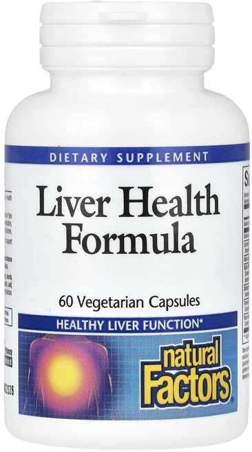 네츄럴팩터스 간 건강 포뮬라 베지 캡슐 60정, 4팩 - 쿠팡