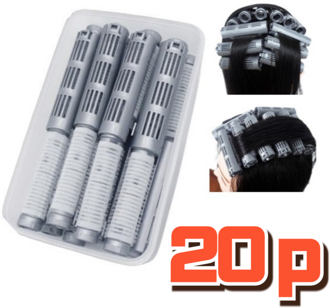 스타일포유 뿌리볼륨 루트 펌 롯드, 20개, 그레이 1.5 cm