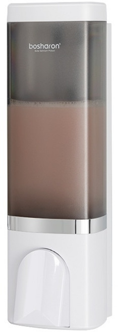 호텔 욕실 디스펜서 무타공 주방 샴푸통 고급 물비누 벽걸이 500ml, 1개, 루미스 화이트