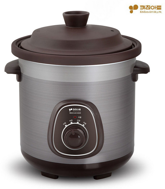 키친아트 렉스 저온가열 멀티 슬로우쿠커 약탕기 중탕기 맥반석 대추차, kp-2060_6L