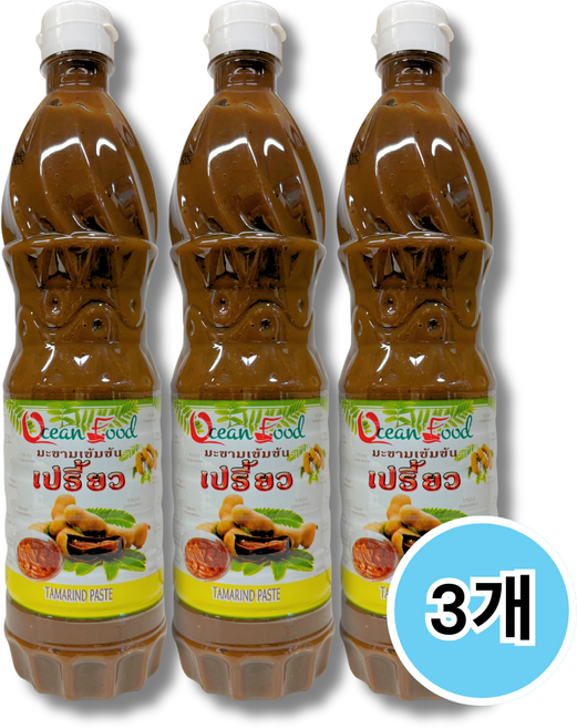 알라딘푸드 태국 타마린드 소스 페이스트, 750ml, 3개