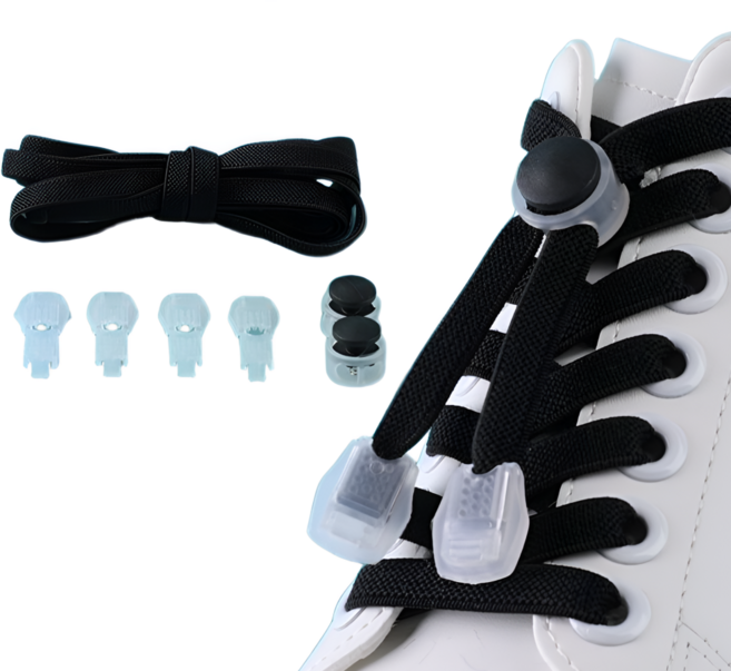 루세타 매듭없는 원터치 신발끈 무매듭 안풀리는 고탄성 운동화끈