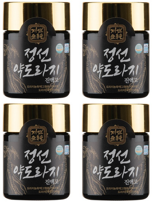 강원도 정선 약도라지 진액고 고형분 70%이상의 초고농축 면역증진 도라지청 도라지 엑기스, 100g, 4개