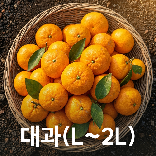 [익일발송]제주도 노지감귤 대과 (L~2L), 1박스, 3kg