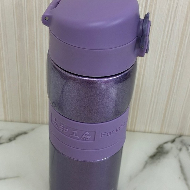 太和工房 彈蓋式 SUS316遠紅外線不鏽鋼保溫瓶 350ml 450ml MEH系列, 薰衣草,350ml, 1個