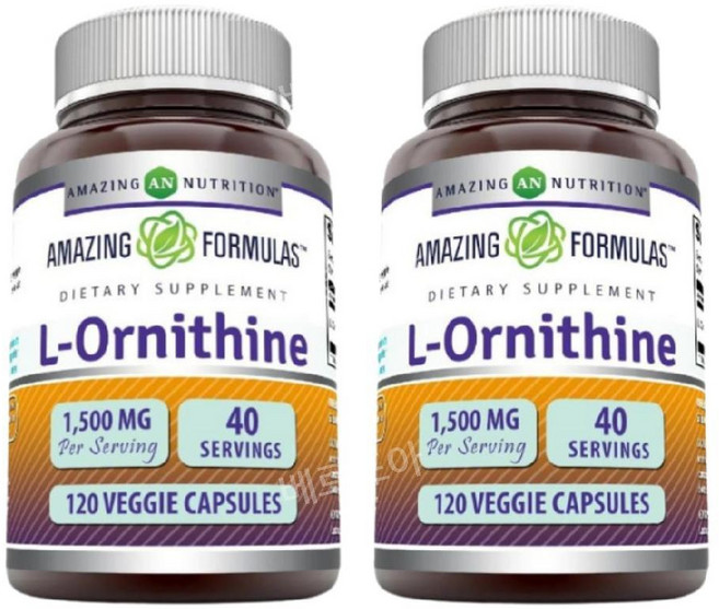어메이징포뮬러스 엘 오르니틴 L Ornithine 1500mg 120캡슐 2개