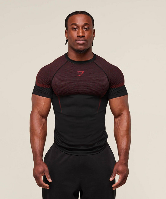 짐 GYM SHARK 반팔 패턴 컴프레션 6컬러 티셔츠
