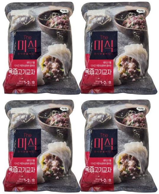 더미식 육즙 고기 교자 만두 1.4 kg 350g, 4개