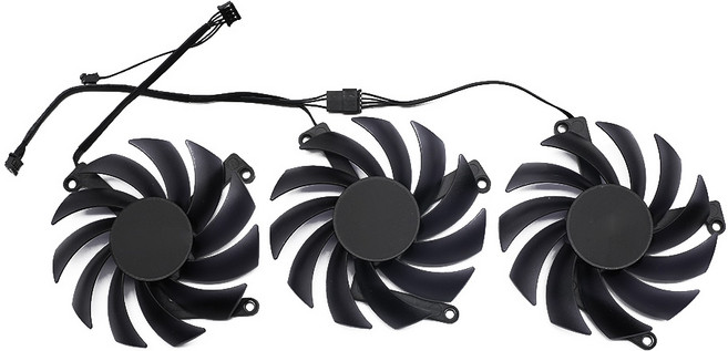 호환 INNO3D RTX 3080ti 3090 24GB 게임용 X3 그래픽 카드 냉각 팬용 CF-12915S 85mm RTX3080Ti, 01 3-Fan