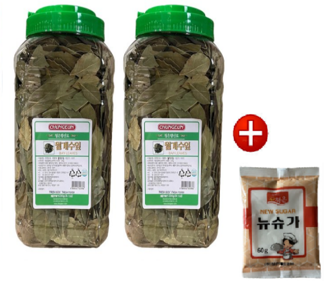 [청은] 월계수잎(통) 230g*2 구매시 뉴슈가 60g 증정, 2개, 230g