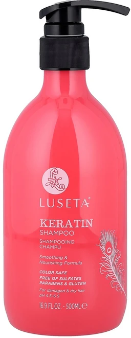 루세타 뷰티 케라틴 샴푸 손상되고 건조한 모발용 500ml (16.9 fl oz) LBY-00498 - 쿠팡
