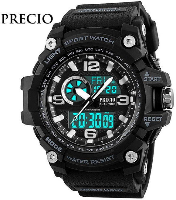 프레시오 남자전자손목시계 군인 군용 방수 N83