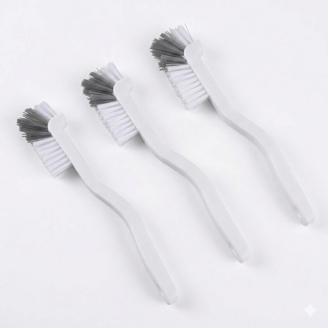 데일리리빙 싱크대 배수구 청소솔 직각브러쉬 욕실청소 3P, 화이트, 3개, 1개, 틈새솔, 걸이(고리)포함