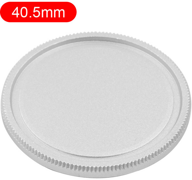 CozyShot 카메라용 금속 전면 렌즈 캡 37 43 49 52 55 62mm, 04 40.5mm Silver, 1개