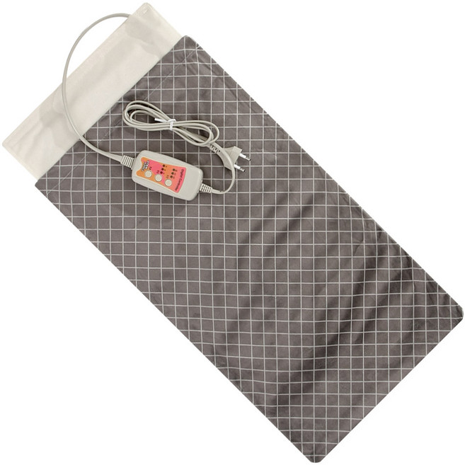 애슬라 황토 참숯 옥 전기 찜질기 극세사 그레이, JTB-3560