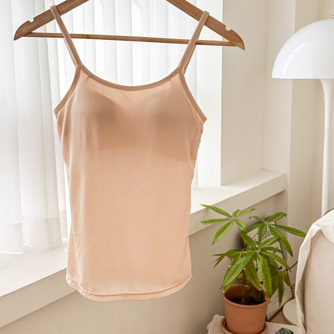 엘라운지 M-4XL 인견 노와이어 끈 브라탑나시