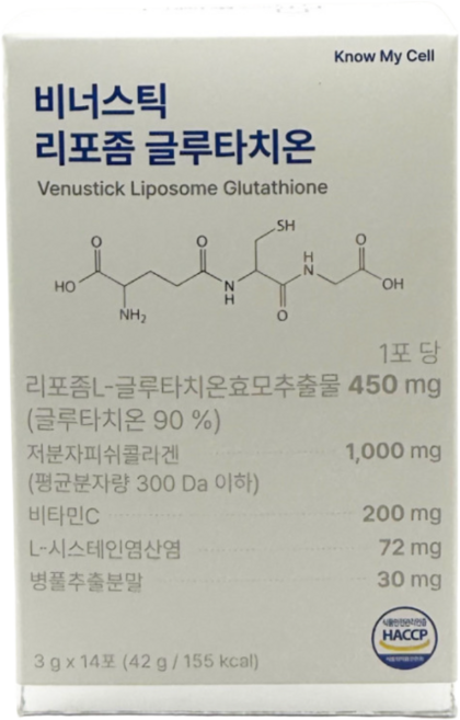 노마셀 비너스틱 리포좀L 글루타치온, 1박스, 42g