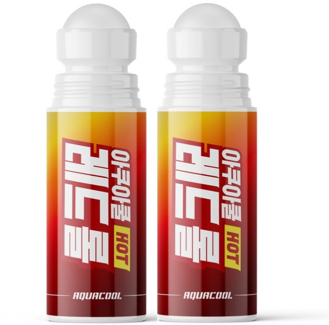 아쿠아쿨 레드 롤, 100ml, 2개