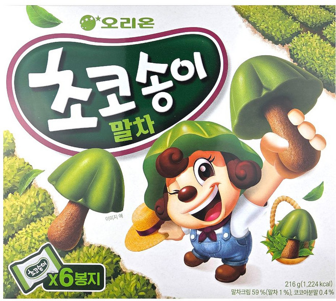 오리온 초코송이 말차 6P 216g (대), 1개