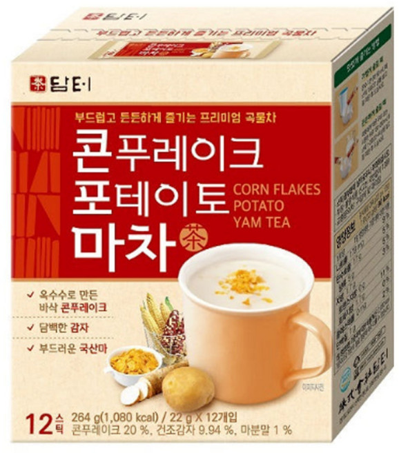 담터 콘푸레이크 포테이토 마차, 22g, 12개입, 2개