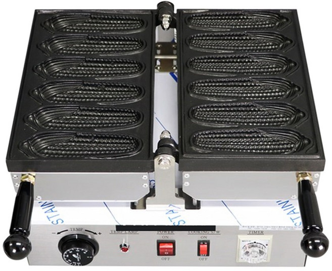 태양산업 정품 전기식 옥수수 빵 기계 6p, 1개