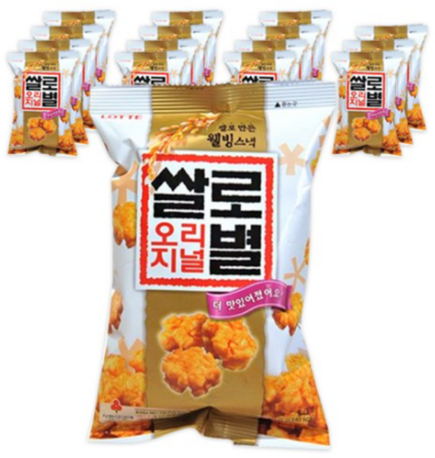 롯데제과 쌀로별 고소한맛 78g 과자 간식 스낵 봉지과자, 4개