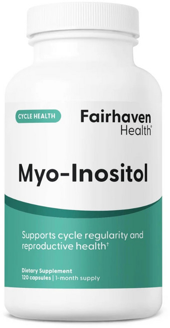 페어헤이븐 헬스 미오 이노시톨 2000mg 캡슐 여성 난소 건강 호르몬 밸런스 배란 촉진 영양제, 2개, 120정