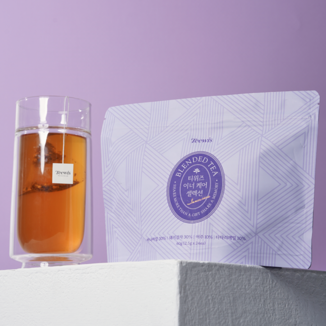 티위즈 돼지감자차 바나바잎 여주 메밀 건강차 당뇨 혈당 케어 블렌딩티, 1개, 24개입, 2.5g