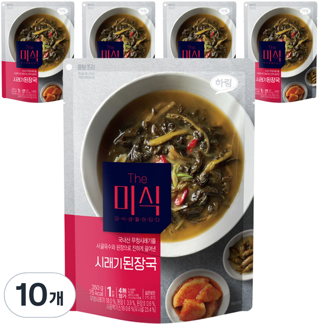 더미식 시래기 된장국, 350g, 10개