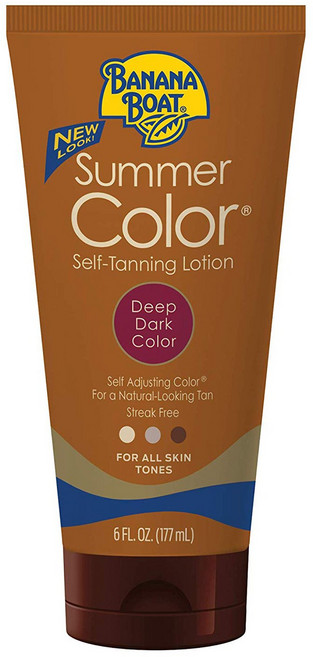 Banana Boat 섬머 컬러 셀프 태닝 로션 딥 다크 컬러, 177ml, 1개