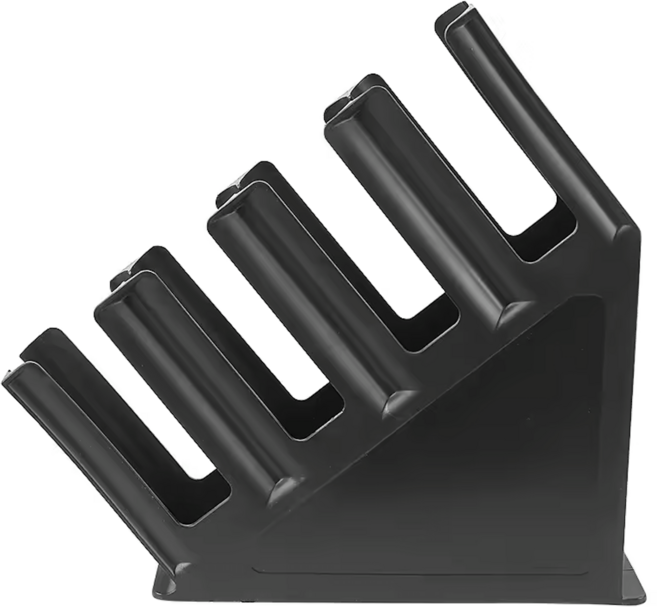 반센트 업소용 일회용컵 보관함 카페 커피숍 테이크아웃 종이컵 뚜껑 사선 슬림 정리 보관 오리스타 디스펜서, 1개, 블랙