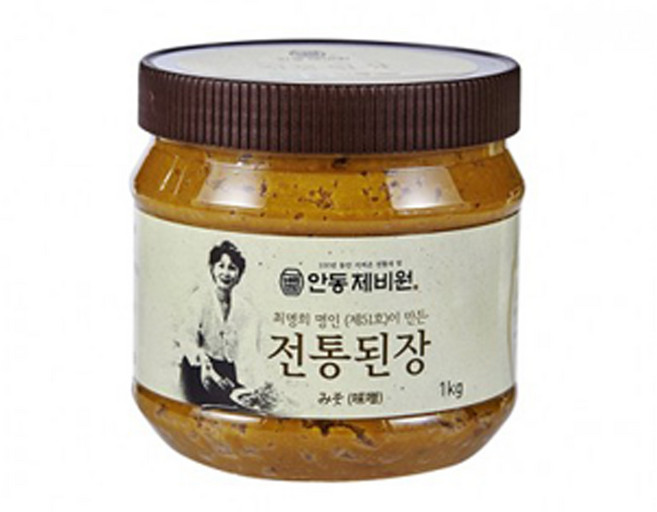 [안동제비원] 식품명인 전통된장 우리콩 100%, 1kg, 2개