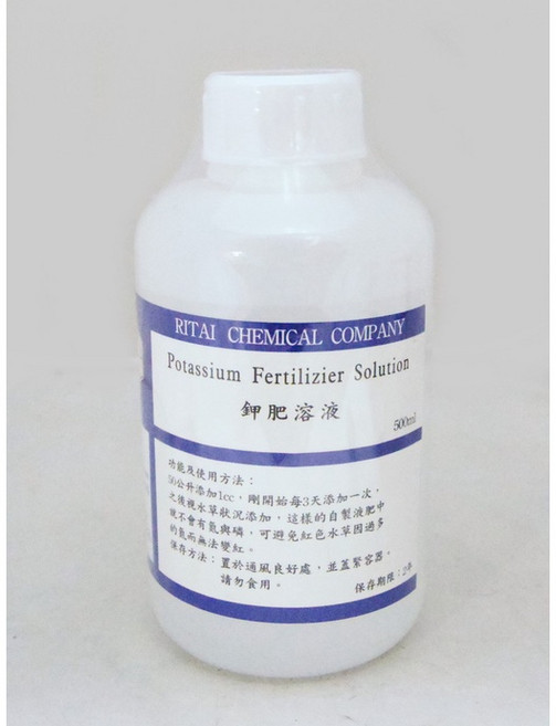 RITAI CHEMICAL COMPANY 利泰化學 鉀肥溶液 水草養護營養液, 1個, 鉀肥