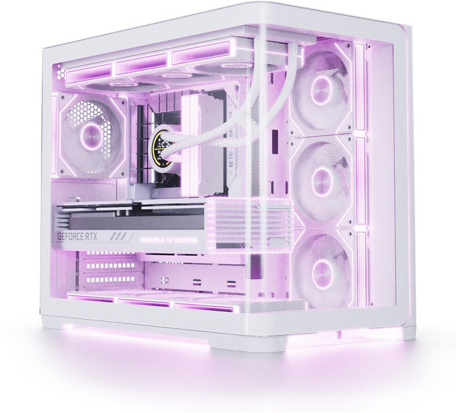 앱코 UD50C 루시드 앰비언트 풀커브드 ARGB BTF PC 케이스, 1개, 선택하세요