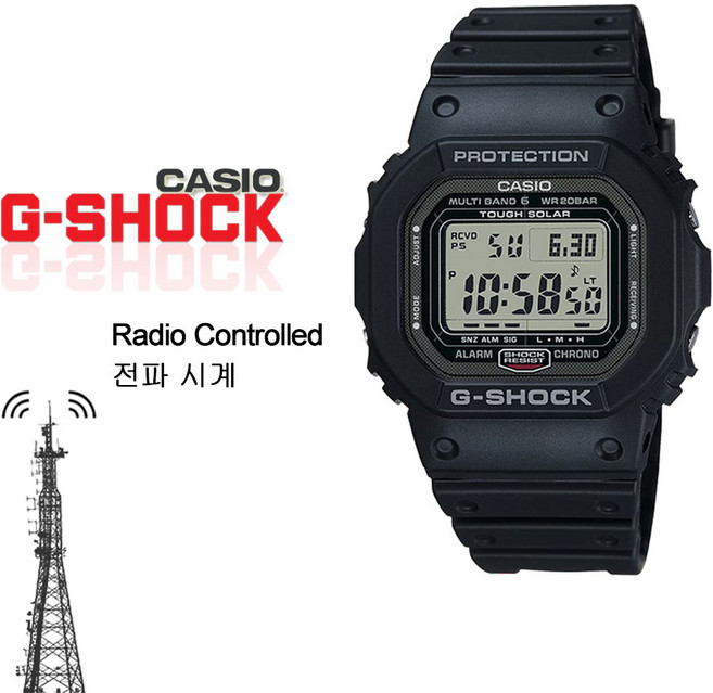 지샥 G-SHOCK 국내재고 오리진 스퀘어 터프솔라 남자 손목 전자시계 GW-5000U-1