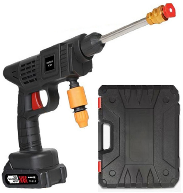 워터건 무선 고압 분사기 홈쇼핑 물대포 세차건, 5m, 블랙