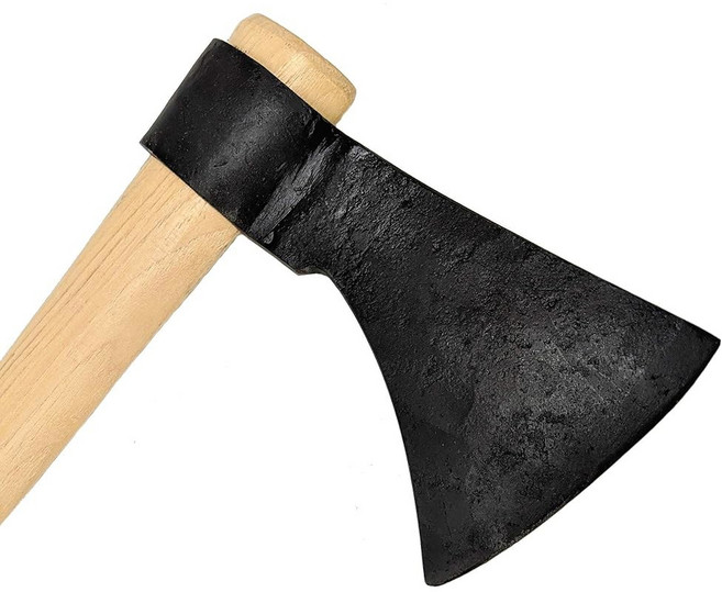 도끼 던지기 - 다음 바이킹 토마호크 대회에서 우승하세요! 고탄소강으로 만든 19인치 손 단조 손도끼 NMLRA 승인 결함으로부터 100%, Antiqued, 1개