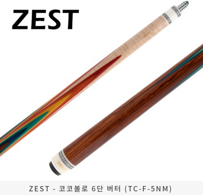 제스트 TC-F-5NM 코코볼로 6단 버터 당구큐대