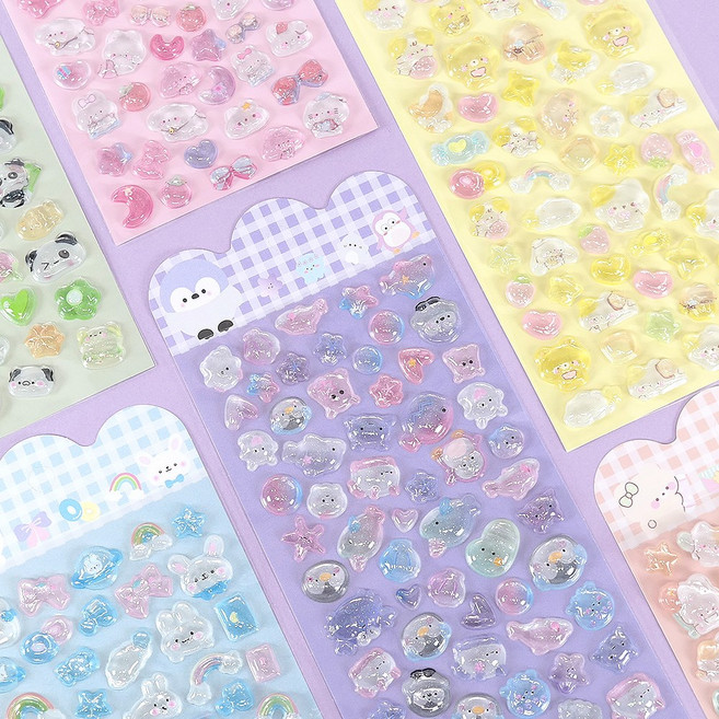 봉퐁 3D 입체 스티커 3000 랜덤 (648)