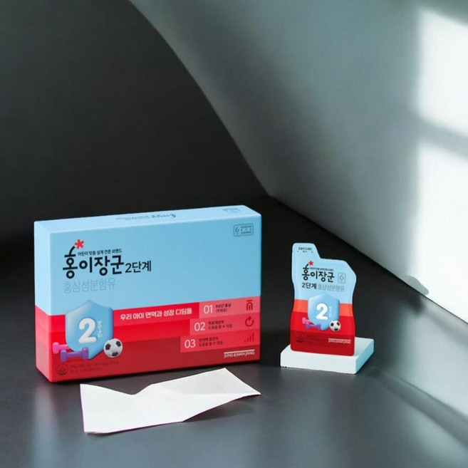 정관장 홍이장군 2단계 20ml 30포 (만 4-6세 어린이 홍삼), 30