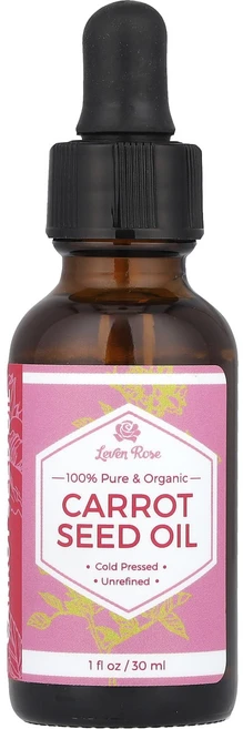 Leven Rose 100% 순수 & 유기농 당근 씨오일 30ml(1fl oz), LevenRose100순수유기농당근씨오일30ml1flo, 1개, 30ml - 쿠팡
