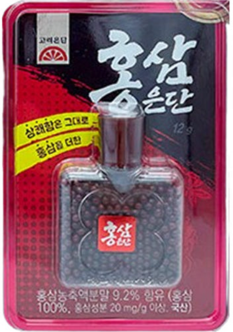고려은단 홍삼은단 12g, 4개