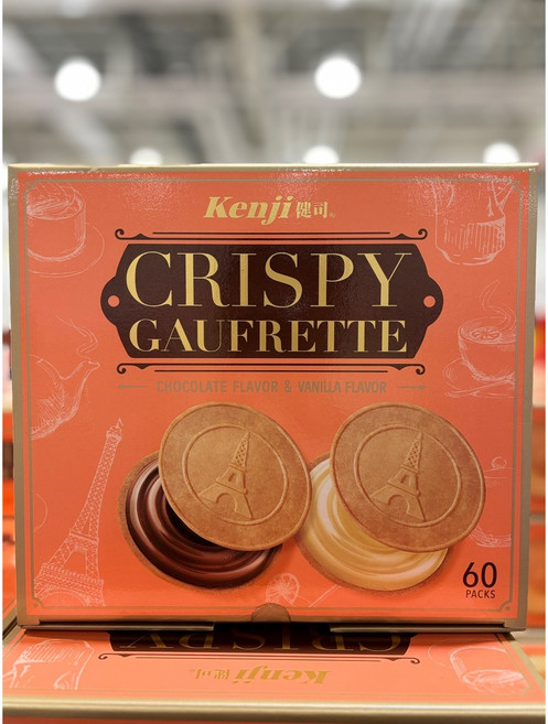 코스트코 인기간식 크리스피 고프레 바닐라 초코과자, 22.22g, 60개