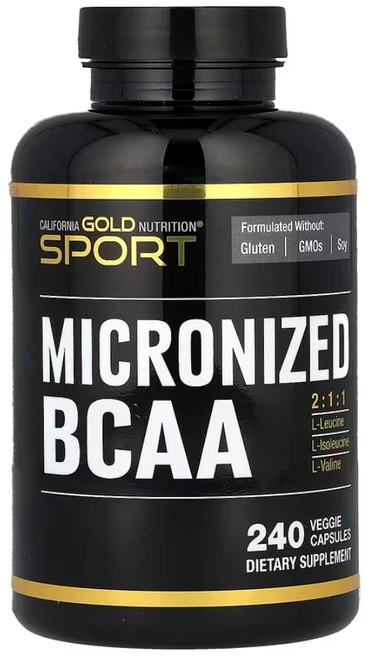 캘리포니아골드뉴트리션 미분화 BCAA 아미노산 500mg 240캡슐 류신 아이소류신 발린, 240정, 1개 - 쿠팡