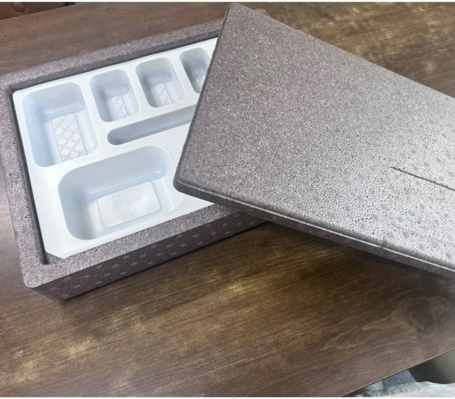 3대도시락 도시락 보온 용기 일회용속지, 뚜껑(10개)