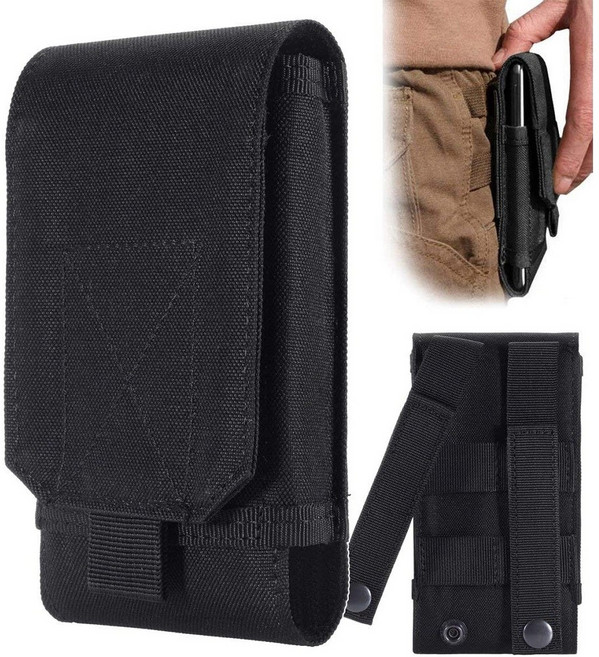 등산 핸드폰 파우치 배낭부착 휴대폰 케이스 허리 가방 벨트 벨크로 현장 낚시 미니 포켓